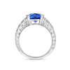 2.2ct Cushion Natural Tanzanite Bespoke Ring White Gold