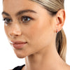 Small Diamond Huggie Earrings White Gold
