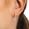Marquise Diamond Drop Earrings Yellow Gold
