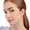 Diamond Huggie With Detachable Stud Earrings White Gold