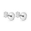 0.3ct Each Oval Natural Diamond Stud Earrings White Gold