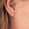 0.5ct Each Pear Lab-Grown Diamond Stud Earrings White Gold