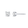 0.5ct Each Round Natural Diamond Stud Earrings White Gold