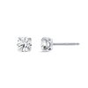 0.7ct Each Round Lab-Grown Diamond Stud Earrings White Gold