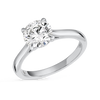 1.5 Carat Natural Round Classic Solitaire White Gold Ring