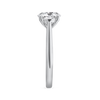1.5 Carat Natural Round Classic Solitaire White Gold Ring