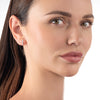 Elegant Diamond Bar Earrings White Gold