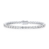 7ct Lab-Grown Diamond Tennis Bracelet White Gold