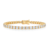 10ct Lab-Grown Diamond Tennis Bracelet Yellow Gold