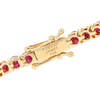2ct Natural Ruby Tennis Bracelet Yellow Gold