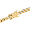 2ct Natural Rainbow Sapphire Tennis Bracelet Yellow Gold