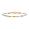 3ct Natural Diamond Tennis Bracelet Yellow Gold