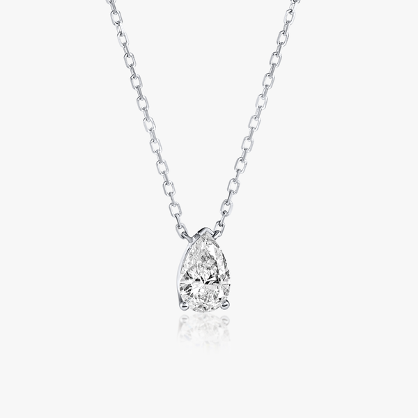 0.5ct Pear Diamond Lab-Grown Pendant White Gold