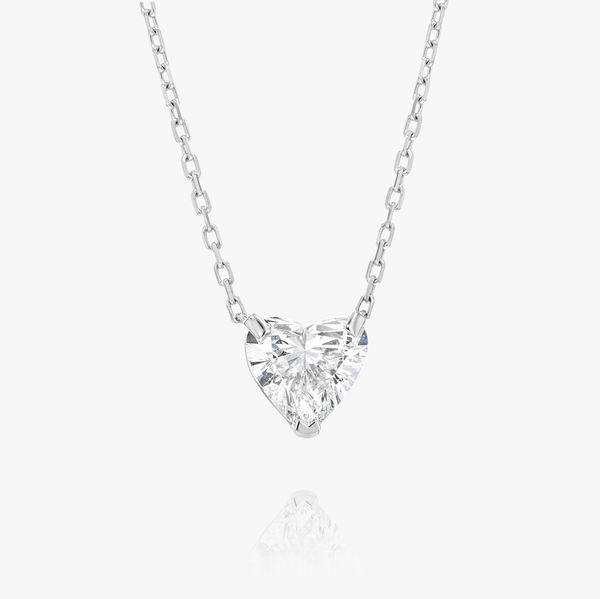 0.7ct Heart Diamond Lab-Grown Pendant White Gold