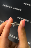 1 Carat Natural Diamond Band Engagement Ring - Round Diamond