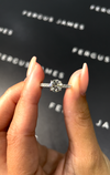1 Carat Natural Diamond Band Engagement Ring - Round Diamond