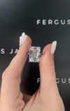 10 Carat Lab-Grown Solitaire Engagement Ring - Emerald Diamond