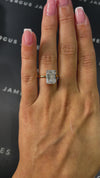 4 Carat Lab-Grown Solitaire Engagement Ring - Emerald Diamond
