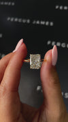 3 Carat Lab-Grown Solitaire Engagement Ring - Radiant Diamond