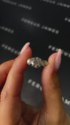 1.5 Carat Lab-Grown Trilogy Engagement Ring - Round Diamond