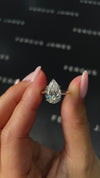 3 Carat Lab-Grown Solitaire Engagement Ring - Pear Diamond