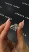 2.5 Carat Lab-Grown Diamond Band Engagement Ring - Oval Diamond