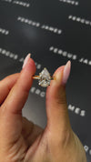 2.5 Carat Natural Solitaire Engagement Ring - Pear Diamond