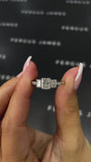 0.5 Carat Natural Trilogy Engagement Ring - Radiant Diamond