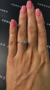 1 Carat Lab-Grown Diamond Band Engagement Ring - Round Diamond