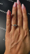 1 Carat Natural Trilogy Engagement Ring - Round Diamond