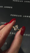 1.5 Carat Lab-Grown Diamond Band Engagement Ring - Marquise Diamond in 18k Yellow Gold Setting