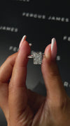 2.5 Carat Lab-Grown Solitaire Engagement Ring - Radiant Diamond Band in 18k White Gold Setting