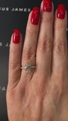 1.5 Carat Lab-Grown Diamond Band Engagement Ring - Marquise Diamond in 18k Yellow Gold Setting
