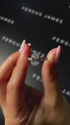 1.5 Carat Lab-Grown Halo Engagement Ring - Emerald Diamond