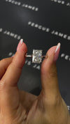 3 Carat Natural Solitaire Engagement Ring - Radiant Diamond