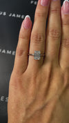 2 Carat Natural Solitaire Engagement Ring - Emerald Diamond