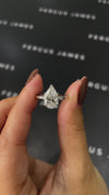 2 Carat Lab-Grown Solitaire Engagement Ring - Pear Diamond