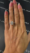 3 Carat Lab-Grown Diamond Band Engagement Ring - Radiant Diamond