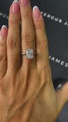 3 Carat Natural Solitaire Engagement Ring - Radiant Diamond
