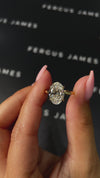 3 Carat Natural Solitaire Engagement Ring - Oval Diamond in 18k Yellow Gold Setting