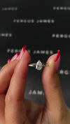 0.5 Carat Natural Solitaire Engagement Ring - Pear Diamond