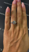3 Carat Natural Solitaire Engagement Ring - Round Diamond