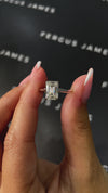 2 Carat Natural Solitaire Engagement Ring - Emerald Diamond