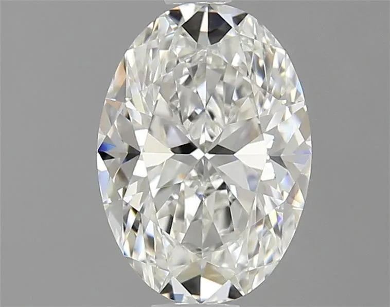 1.00ct Oval Natural Diamond (Colour H, Clarity VVS2, Cut GD, GIA Certified)
