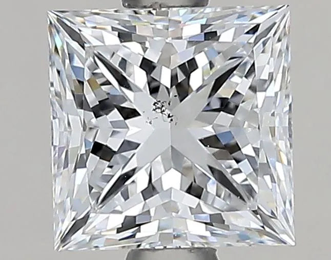 1.12ct Princess Natural Diamond (Colour E, Clarity SI1, GIA Certified)