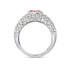 1.01ct Princess Lab-Grown Pink Diamond Encrusted Ring White Gold