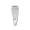 1.01ct Princess Lab-Grown Pink Diamond Encrusted Ring White Gold