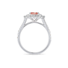 1.01ct Cushion Lab-Grown Pink Diamond Double Halo Ring White Gold