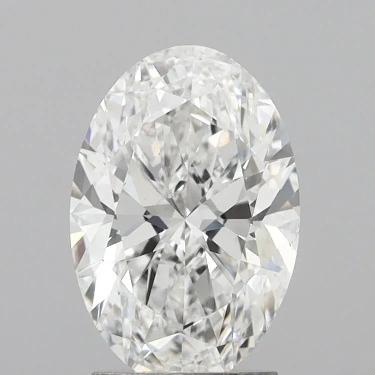 2.50ct Oval Lab Grown Diamond (Colour E, Clarity VVS2, IGI Certified)