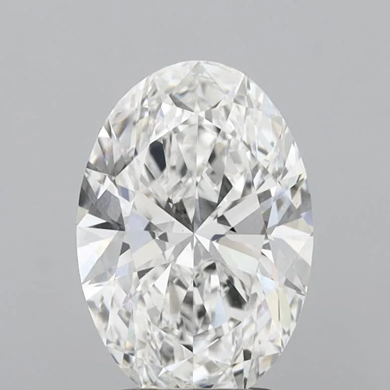 2.51ct Oval Lab Grown Diamond (Colour F, Clarity VS1, IGI Certified)